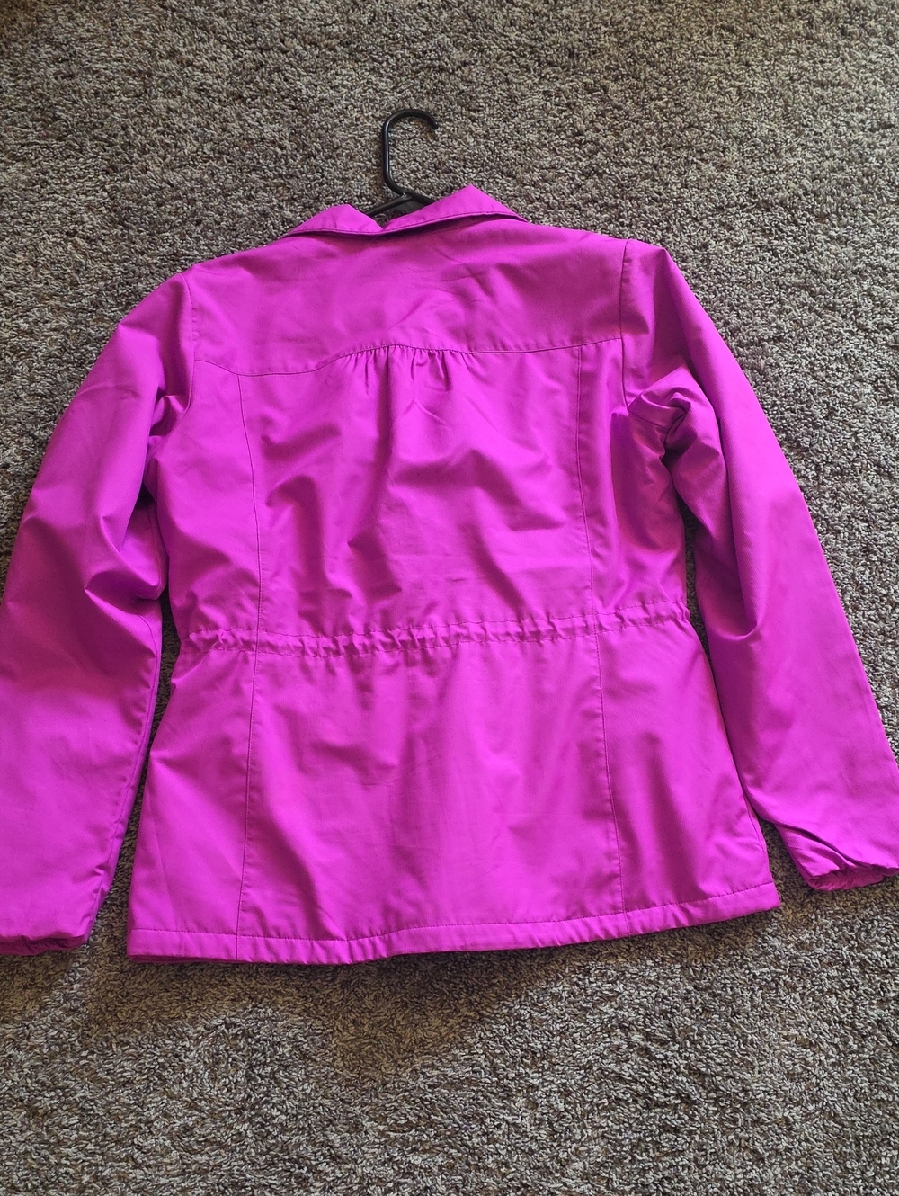 Columbia Women's Lightweight Jacket - Bright Magenta Drawstring Waist Size Large - Picture 8 of 8